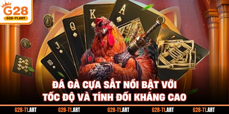 Đá Gà Cựa Sắt Nổi Bật Với Tốc Độ Và Tính Đối Kháng Cao